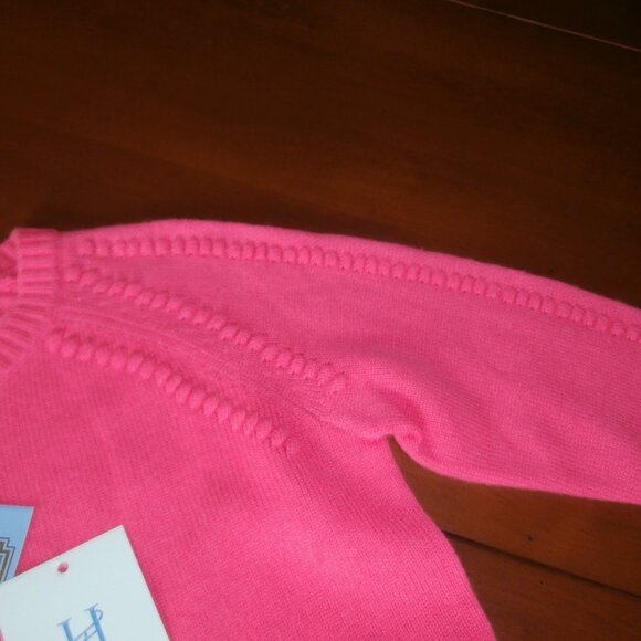 NWT Sail to Sable Hot Pink Wool & Cashmere Pullover Sweater - Picture 4 of 10